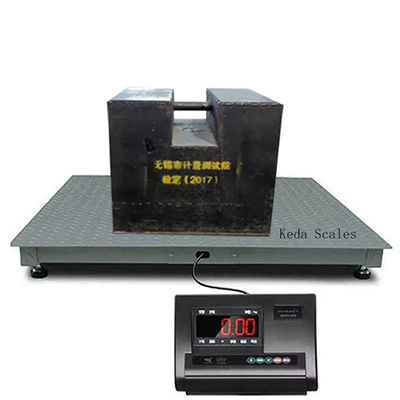 Keda Scales Heavy Duty Weight Scales 1000kg 3000kg Most Accurate Electronic Floor Scale Mild Steel AC220V 50HZ Power Supply