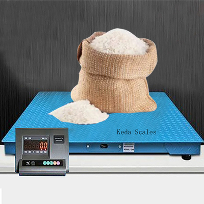 Keda Scales Heavy Duty Weight Scales 1000kg 3000kg Most Accurate Electronic Floor Scale Mild Steel AC220V 50HZ Power Supply