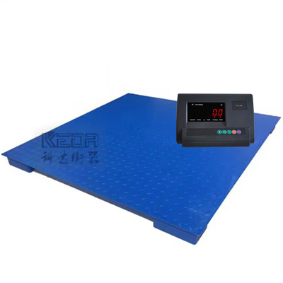 Keda Scales Heavy Duty Weight Scales 1000kg 3000kg Most Accurate Electronic Floor Scale Mild Steel AC220V 50HZ Power Supply