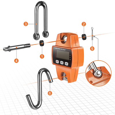 J R Saintbond Mini Hand Held Portable 100 kg 150kg 300kg 330lbs Digital Crane Weight Hanging Scale OIML 3 Accuracy Class