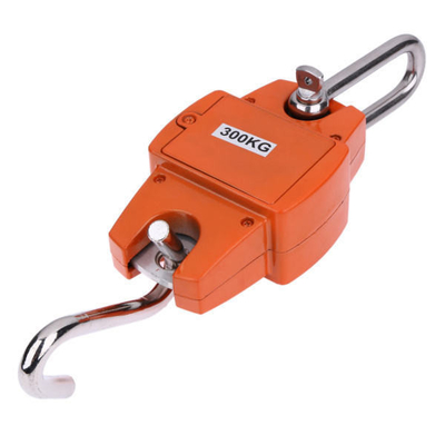 Stainless Steel 300KG Digital Hook Weighing Scale with LCD LED Display Manual Rotatable OEM Customizable