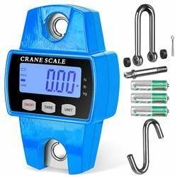 Stainless Steel 300KG Digital Hook Weighing Scale with LCD LED Display Manual Rotatable OEM Customizable