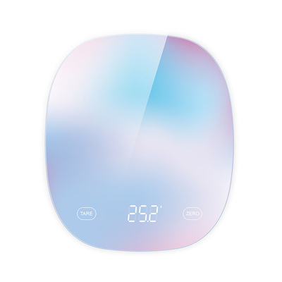 Weight Measuring 1g/0.1oz Division Digital Food Kitchen Scale with Tare Function and Easy Clean Tempered Glass Platform