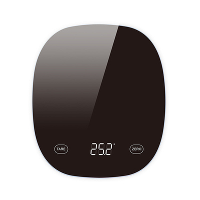 Weight Measuring 1g/0.1oz Division Digital Food Kitchen Scale with Tare Function and Easy Clean Tempered Glass Platform