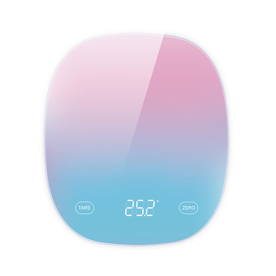 Weight Measuring 1g/0.1oz Division Digital Food Kitchen Scale with Tare Function and Easy Clean Tempered Glass Platform
