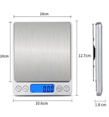 High Precision USB Charging Kitchen Weighing Scale 1Kg 2Kg 3Kg/0.1G Accuracy Maximum Weight Recommendation 300g/500g