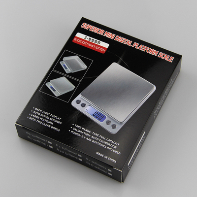 High Accuracy 500G/0.01G Precision Digital Gold Scale Customizable Logo and Package with USB Rechargeable AAA Batteries