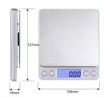 0.1g 0.01g Precision Stainless Steel Mini Digital Electronic Balance Weighing Scale for Accurate Electronic Weighing