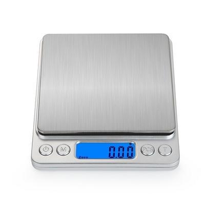 Digital 500g/0.01g Mini Basic LCD Kitchen Scales Button Battery Yes WITH LID 2kg 3kg Small USB Charging Steel Surface Food Scale