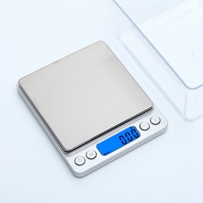 Digital 500g/0.01g Mini Basic LCD Kitchen Scales Button Battery Yes WITH LID 2kg 3kg Small USB Charging Steel Surface Food Scale