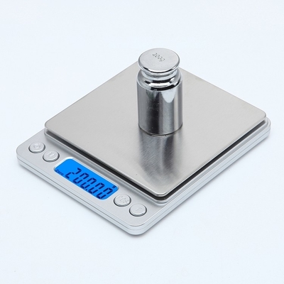 Digital 500g/0.01g Mini Basic LCD Kitchen Scales Button Battery Yes WITH LID 2kg 3kg Small USB Charging Steel Surface Food Scale