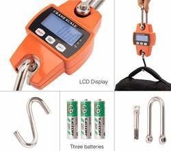 300kg Capacity Mini Digital Crane Weighing Scale with LCD LED Display CE ROHS Compliant OEM Customizable Chinese Hook Type