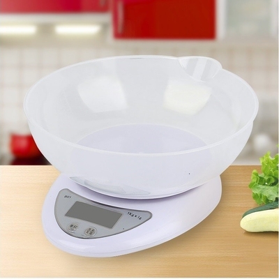 Digital Display Durable Food Kitchen Scale High Precision 5kg 7kg 10kg Weight Measurement Battery Operated Plastic Display