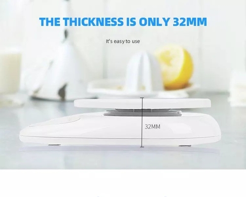 White 50KG Capacity Digital Kitchen Scale with Large Bowl Unit g/oz/lb/kg High Qualit