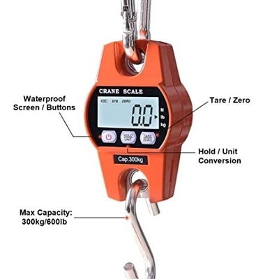 Household Portable 50kg LCD Smart Weight Scale Customizable OEM Hunting Farm Equipment with LED Display