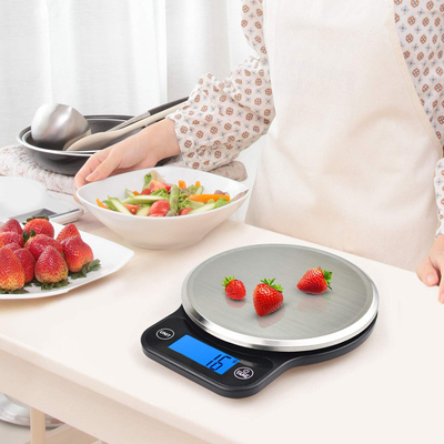 5kg/11lb Maximum Weight Recommendation Mini Digital Kitchen Scale with Battery Power Source and Backlit LCD Display