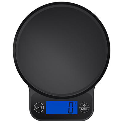 Digital Display Portable ABS Stainless Steel 5kg 1g Kitchen Scale with Lid and Tare Function Compact Design