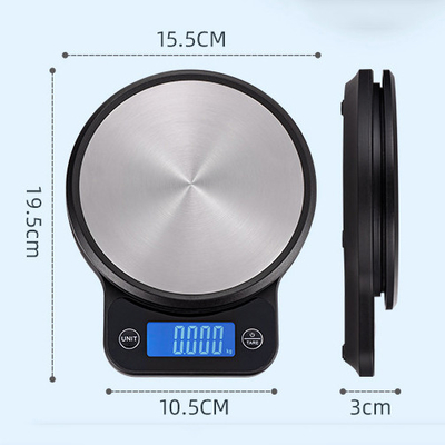 User-Friendly Digital Kitchen Scale with LCD Display Batteries Included 19.5*15.5*3cm Maximum Weight Recommendation 5kg