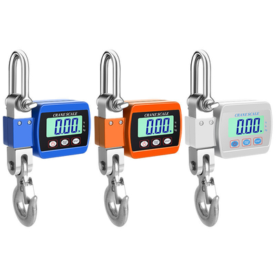Customizable Portable Crane Scale 500kg Hanging Weighing Scale in Blue Orange Alloy Steel OEM Product