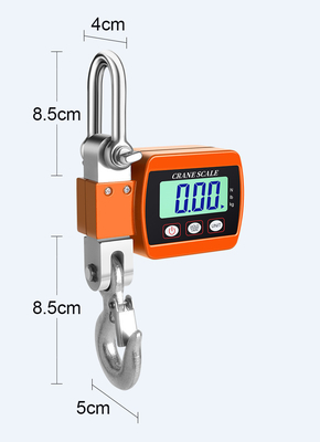 Customizable Portable Crane Scale 500kg Hanging Weighing Scale in Blue Orange Alloy Steel OEM Product