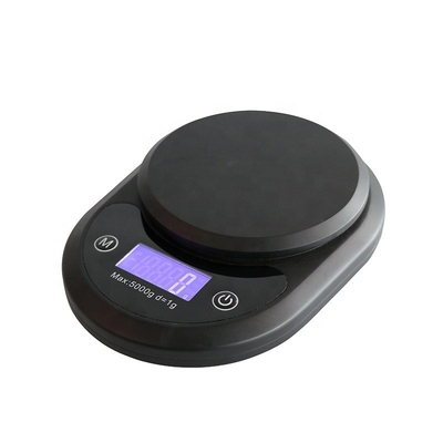 5kg 0.1g Digital Multifunction Kitchen and Food Scale WITH LID Elegant Black Battery Powered Versatile Functionality