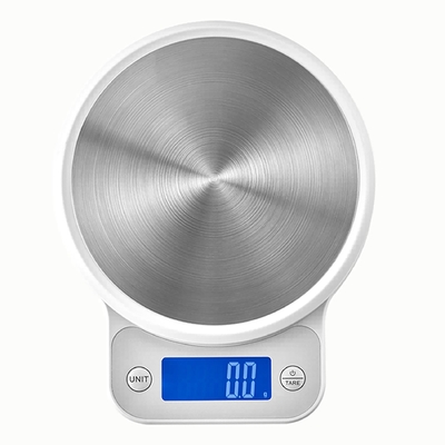 LCD Display Stainless Steel Kitchen Scales Digital Electronic Food Measuring Scale Battery Powered oz/ml/milk ml/lb/g/kg Unit