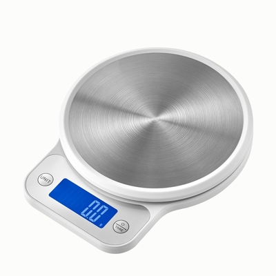 LCD Display Stainless Steel Kitchen Scales Digital Electronic Food Measuring Scale Battery Powered oz/ml/milk ml/lb/g/kg Unit