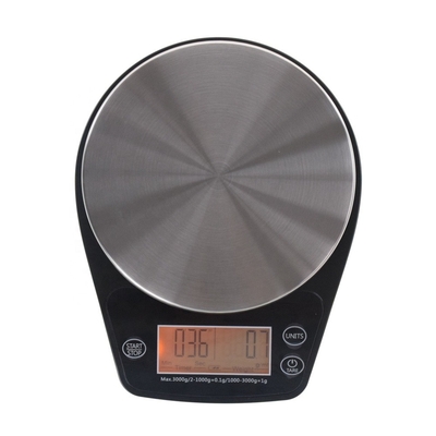 Black Digital Multifunction Kitchen and Food Scale Maximum Weight Recommendation 5kg Digital Display