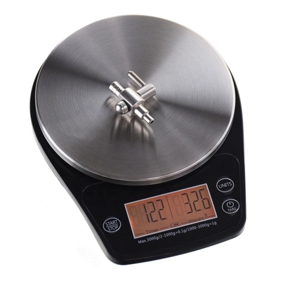 Black Digital Multifunction Kitchen and Food Scale Maximum Weight Recommendation 5kg Digital Display