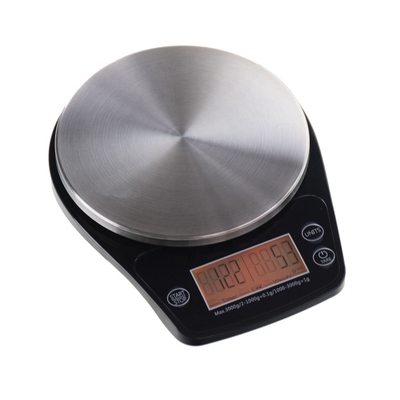 Black Digital Multifunction Kitchen and Food Scale Maximum Weight Recommendation 5kg Digital Display