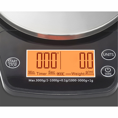 Multi-functional Kitchen Scale with Timer Maximum Weight Recommendation 5kg Digital Display Timer