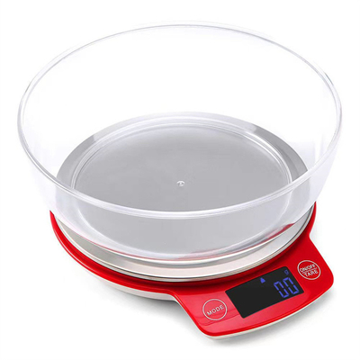 5kg Digital Smart Black Gray Fashion Full Waterproof Kitchen Scale Household Scales for Accurate Weight Measurement
