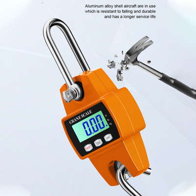 ABS Alloy Steel Diecast Electronic Mini Digital Crane Scale 100kg 200kg 300kg Livestock Hanging Weighing Equipment for Hunting