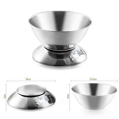 Battery Power 2x1.5V AAA Battery 5kg Electronic Stainless Steel Digital Kitchen Scale for Precise and Accurate Measurements
