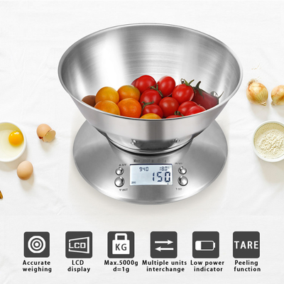 Kitchen Tools Stainless Steel Kitchen Scale for Accurate Weight Measuring and Portion Control