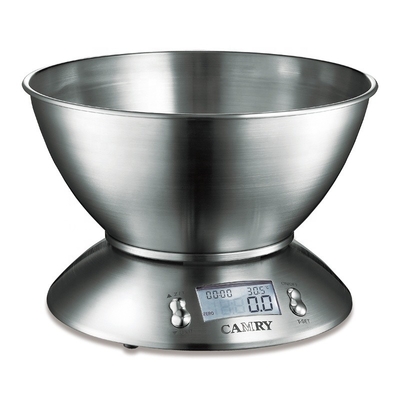 Multifunction Kitchen Scale with Lid Maximum Weight Recommendation 5kg Stainless Steel Food Scale and Digital Thermometer