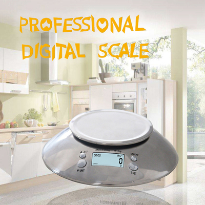 Modern Design 5kg/1g 3kg/0.1g G/ozt/Dwt/Ct/Gn Battery Powered Scale for Kitchen and 2kg Maximum Weight Recommendation