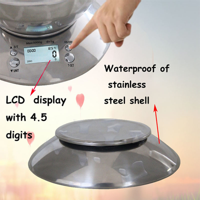 Modern Design 5kg/1g 3kg/0.1g G/ozt/Dwt/Ct/Gn Battery Powered Scale for Kitchen and 2kg Maximum Weight Recommendation