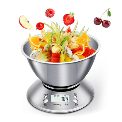 254*85*27 mm Stainless Steel High Accuracy Electronic Digital Kitchen Weight Scale with 5kg Maximum Weight Recommendation