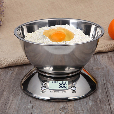 254*85*27 mm Stainless Steel High Accuracy Electronic Digital Kitchen Weight Scale with 5kg Maximum Weight Recommendation