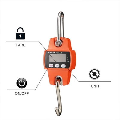 CE ROHS Certified 300kg Electronic Hanging Crane Scale with Digital LED Display and ABS Stainless Steel Material