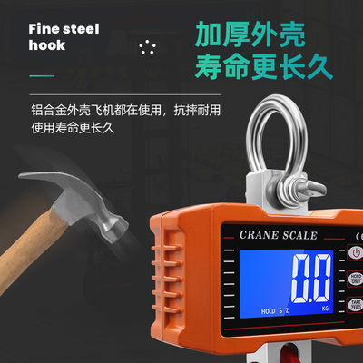 Custom Logo Hanging Digital Scale for Industrial Applications Aluminum Alloy and Stainless Steel Material