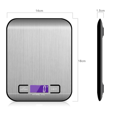 Advanced Digital Kitchen Scale for Home ABS Stainless Steel Material