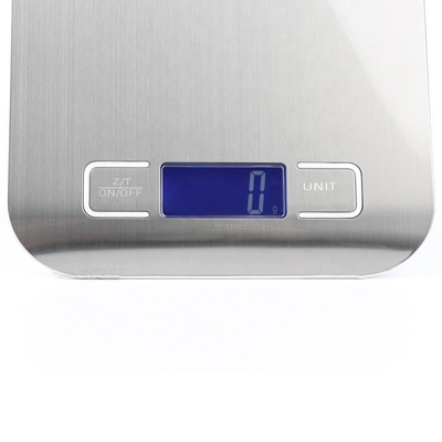 Digital Display Ultrathin Stainless Steel Kitchen Scale Battery Operated Food Weight Measuring Balance with LCD Display
