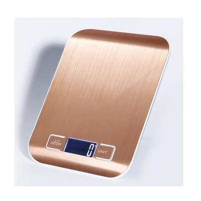 Digital Display Ultrathin Stainless Steel Kitchen Scale Battery Operated Food Weight Measuring Balance with LCD Display