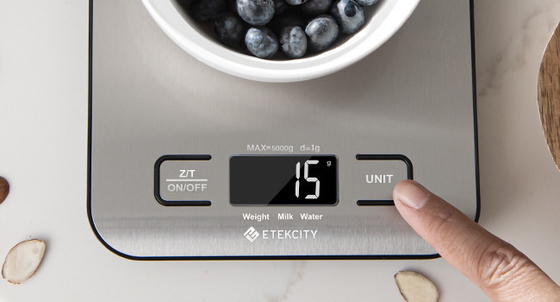 5KG Portable Mini Electronic Digital Scale Stainless Steel Smart Kitchen Food Scale for Bake Jewelry