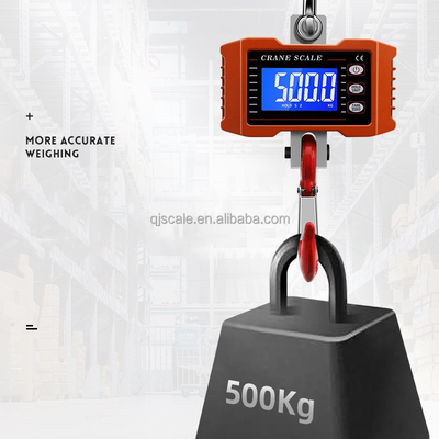 Best Seller Weighing Scale 500Kg Electronic Hanging Crane Scale with Weight Function and 0.1/0.2/0.5kg Division