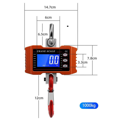 LED Display 1000kg Digital Hanging Weight Crane Scale for Heavy-Duty Applications OEM/ODM Supported Electronic Ocs Scale