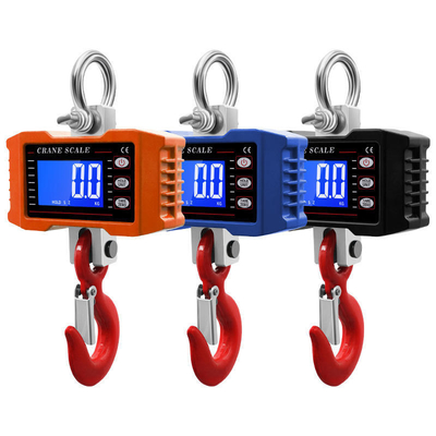 LCD Display OCS 1 Ton Digital Wireless Crane Scale with Remote Control LED Electronic Hanging Weight Scale OEM ODM Supported