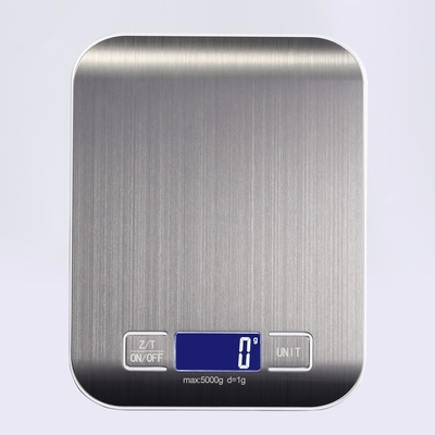 LCD Display Digital Household 5KG Stainless Steel Multifunction Kitchen Weighing Scale for Accurate Weight Measurement